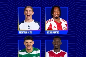 欧冠今日最佳进球候选：范德芬超级一条龙、巴洛贡小角度破门在列