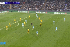 状态火热！福登远射梅开二度 赖因德斯助攻双响，曼城3-0领先多特