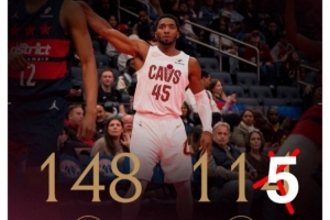 整活！骑士官推转发NBA声明 晒昨日比分图给奇才加了一分